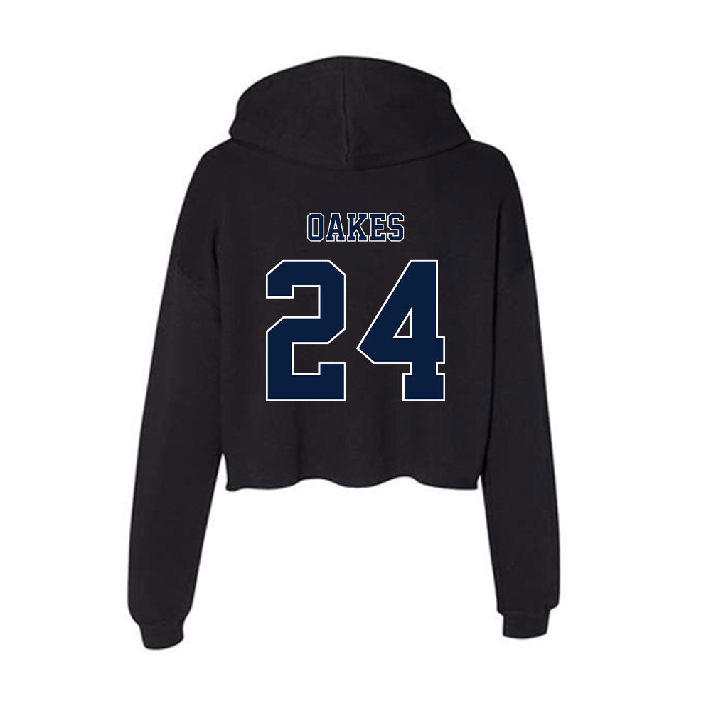 Nevada - NCAA Baseball : Ryan Oakes - Women's Crop Fleece Hoodie-1