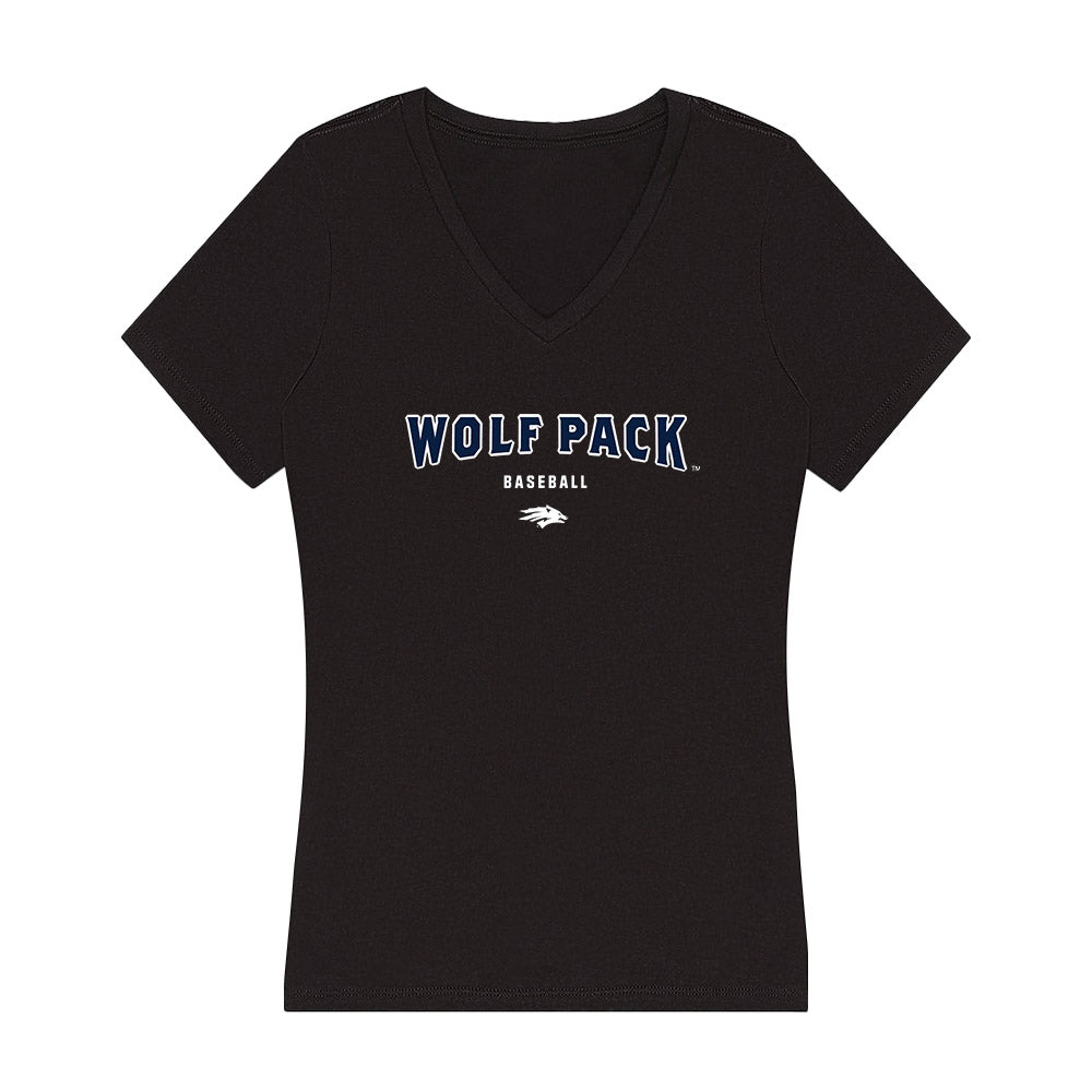 Nevada - NCAA Baseball : Tanner Short - Women's V-Neck T-Shirt-0