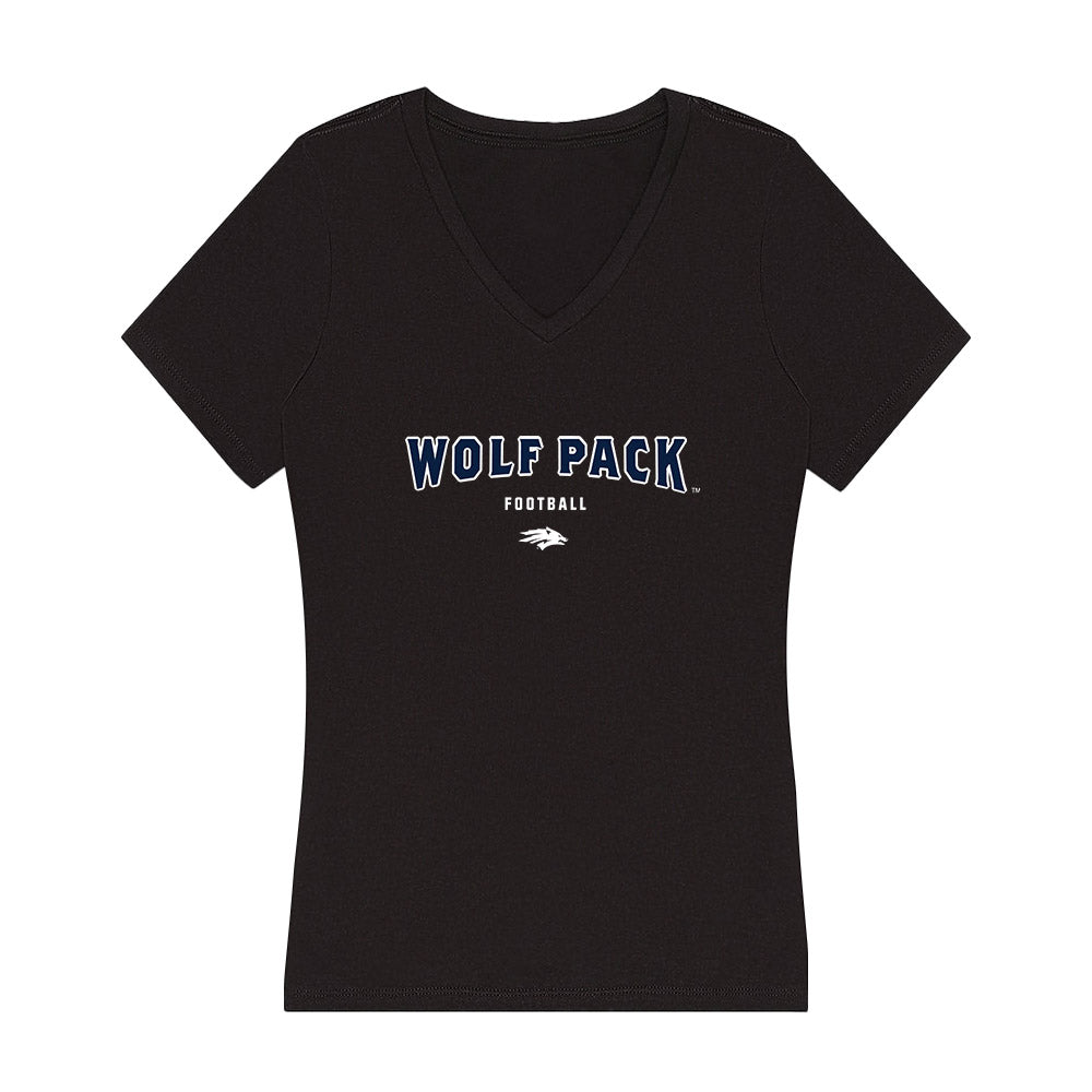 Nevada - NCAA Football : Carter Eck - Women's V-Neck T-Shirt-0