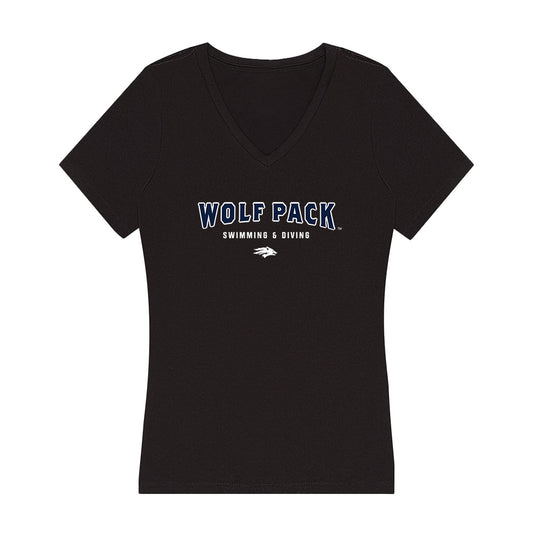 Nevada - NCAA Women's Swimming & Diving : Isabelle Gomez - Women's V-Neck T-Shirt-0