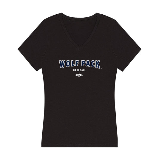 Nevada - NCAA Baseball : Jack Metcho - Women's V-Neck T-Shirt-0