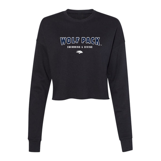 Nevada - NCAA Women's Swimming & Diving : Citlali Ruiz Rocandio - Women's Cropped Crew Fleece-0
