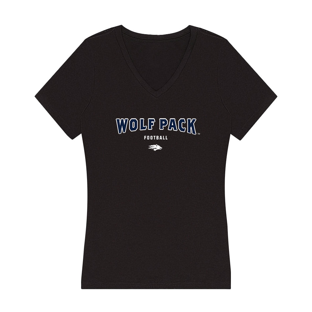 Nevada - NCAA Football : Ky Woods - Women's V-Neck T-Shirt-0