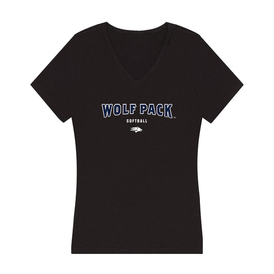 Nevada - NCAA Softball : Hannah Di Genova - Women's V-Neck T-Shirt-0