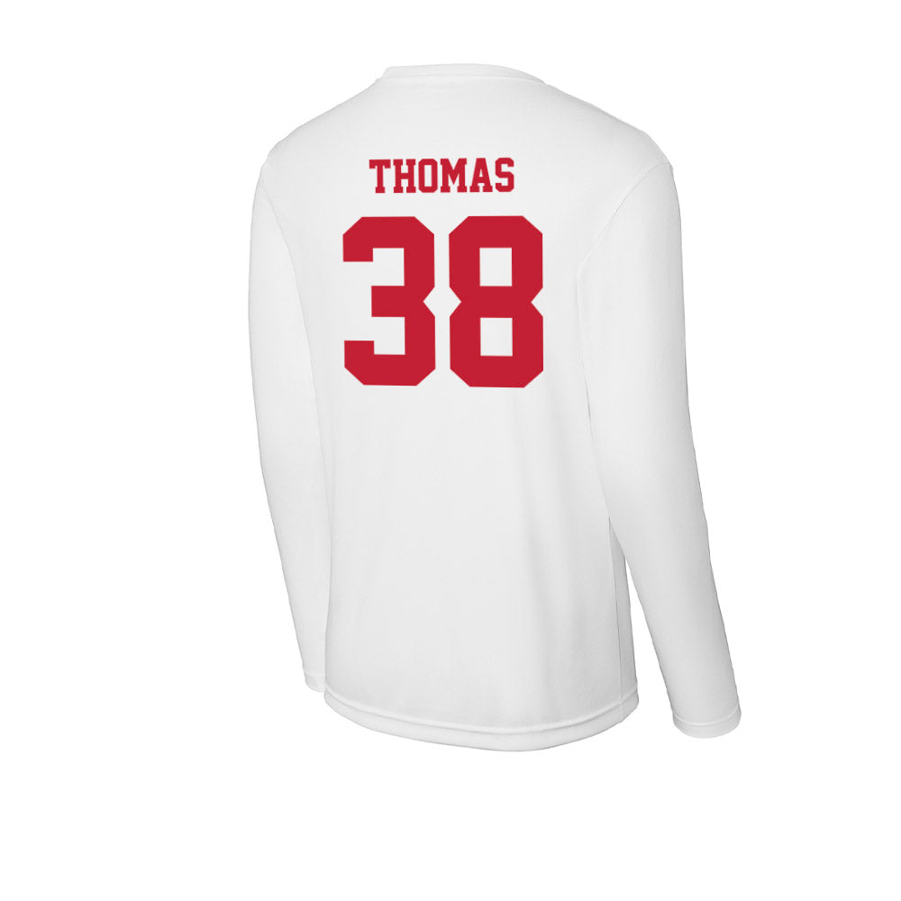 Ball State - NCAA Baseball : Kenskey Thomas - Classic Shersey Activewear Long Sleeve T-Shirt-1