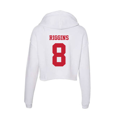 Ball State - NCAA Football : Mason Riggins - Classic Shersey Women's Crop Fleece Hoodie-1