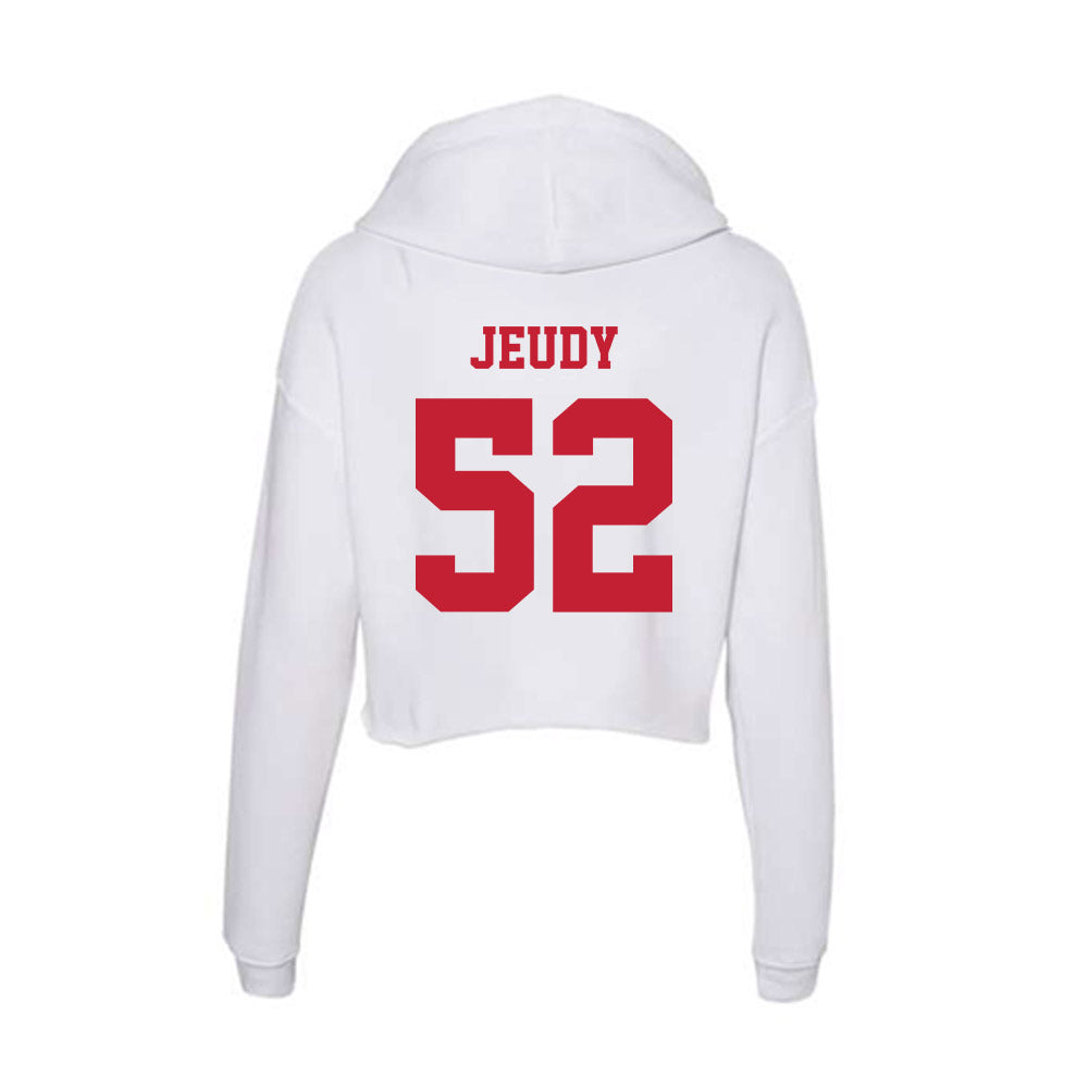 Ball State - NCAA Football : Jacob Jeudy - Classic Shersey Women's Crop Fleece Hoodie-1