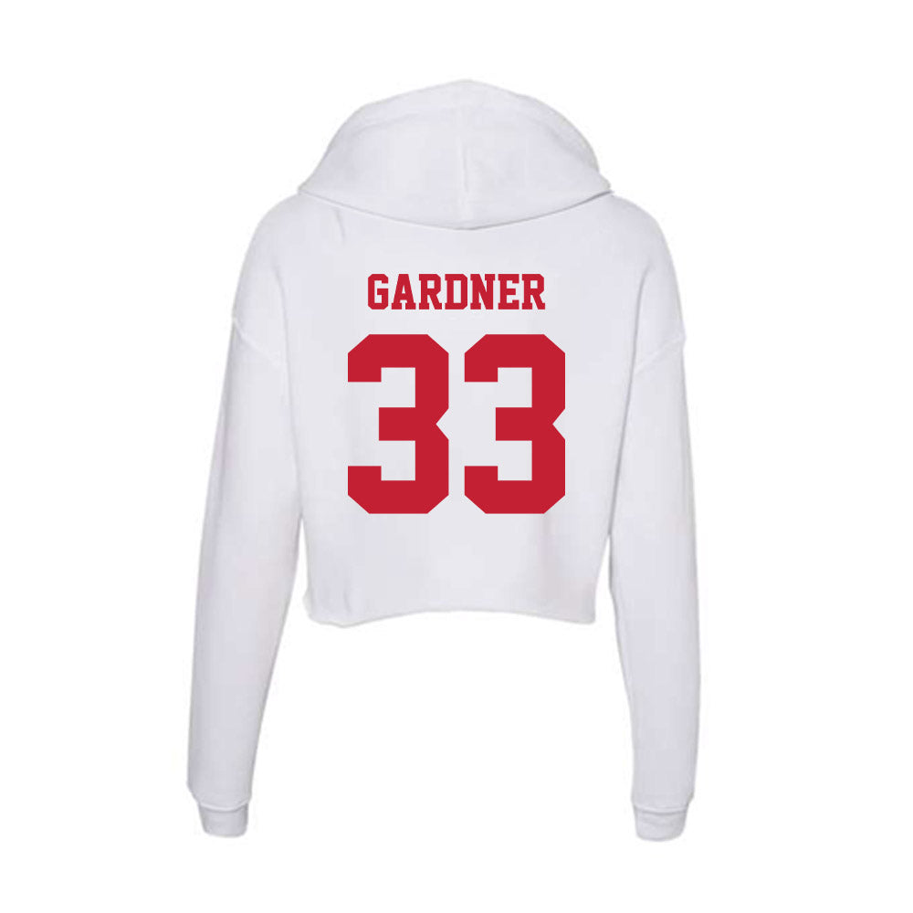 Ball State - NCAA Baseball : Patrick Gardner - Classic Shersey Women's Crop Fleece Hoodie-1