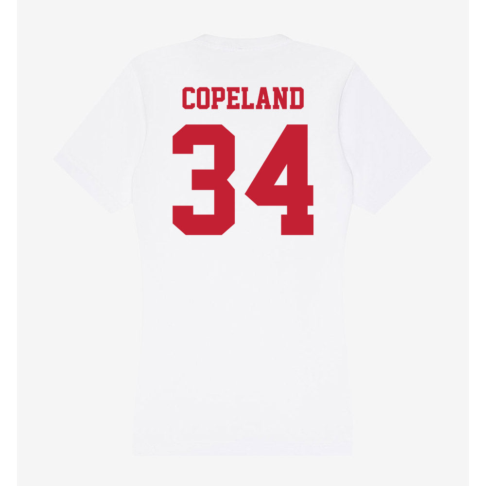 Ball State - NCAA Men's Basketball : Preston Copeland - Classic Shersey Women's V-Neck T-Shirt-1