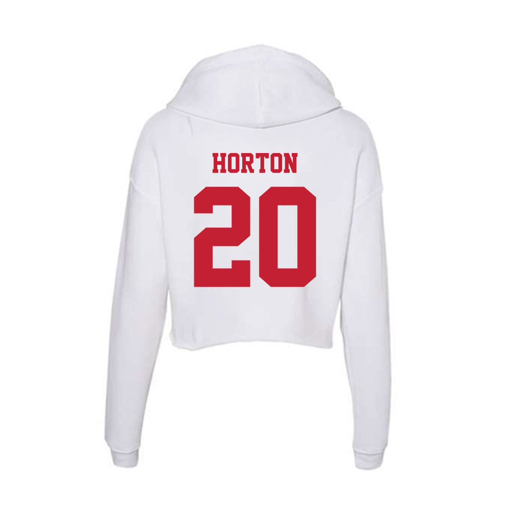 Ball State - NCAA Football : TJ Horton - Classic Shersey Women's Crop Fleece Hoodie-1