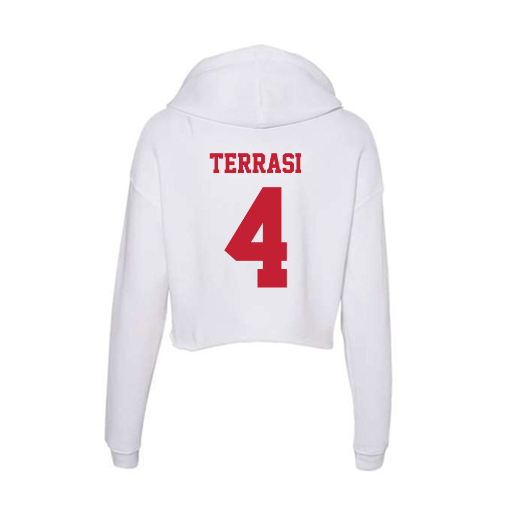 Ball State - NCAA Women's Soccer : Francesca Terrasi - Classic Shersey Women's Crop Fleece Hoodie-1