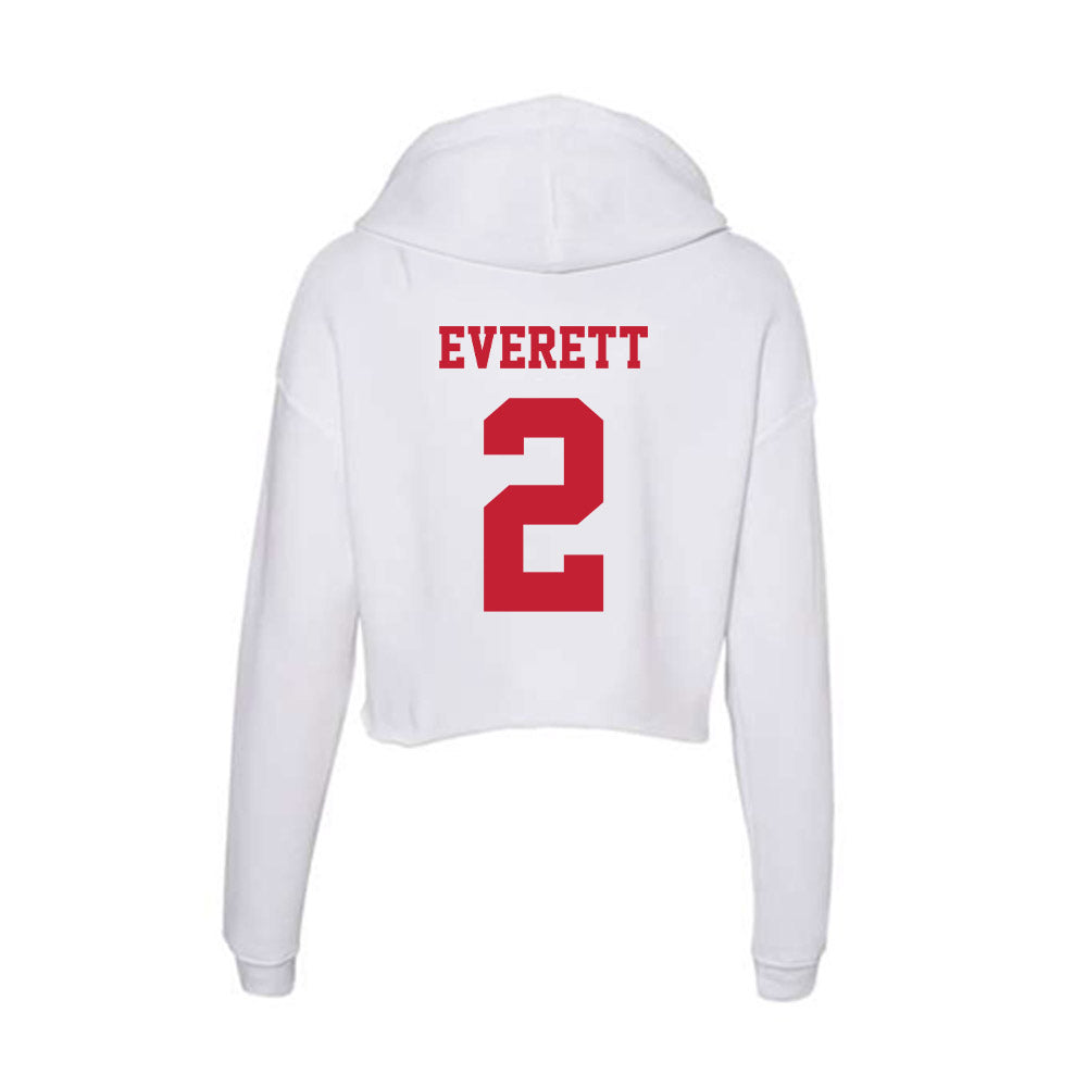 Ball State - NCAA Men's Volleyball : Nicholas Everett - Classic Shersey Women's Crop Fleece Hoodie-1
