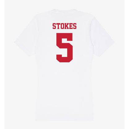 Ball State - NCAA Baseball : Taber Stokes - Classic Shersey Women's V-Neck T-Shirt-1