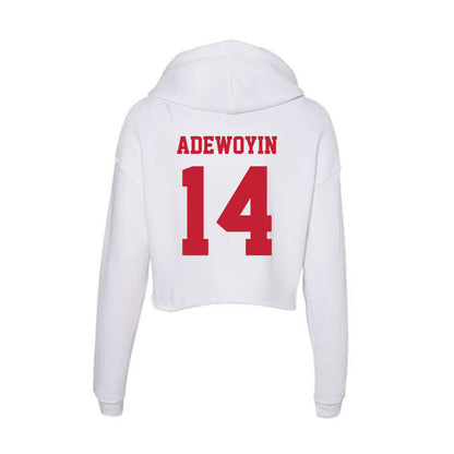 Ball State - NCAA Football : Tobi Adewoyin - Classic Shersey Women's Crop Fleece Hoodie-1