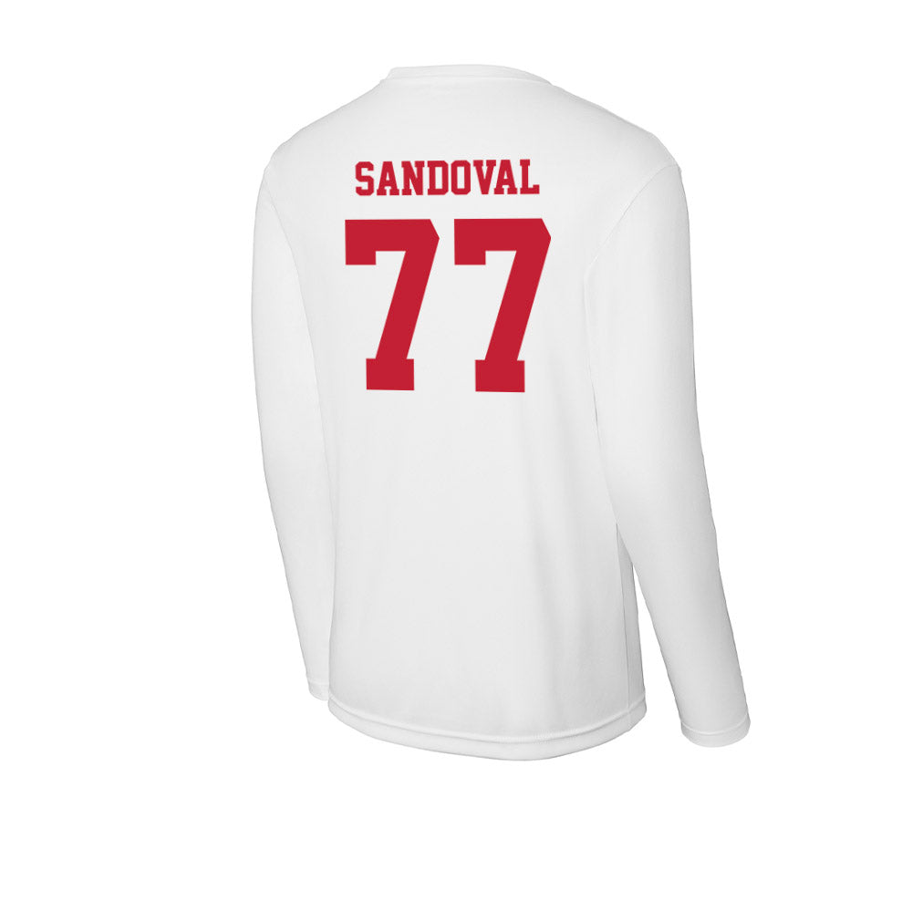 Ball State - NCAA Football : Misael Sandoval - Classic Shersey Activewear Long Sleeve T-Shirt-1