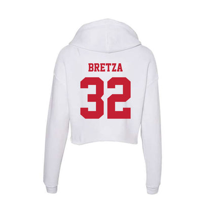 Ball State - NCAA Baseball : Zander Bretza - Classic Shersey Women's Crop Fleece Hoodie-1