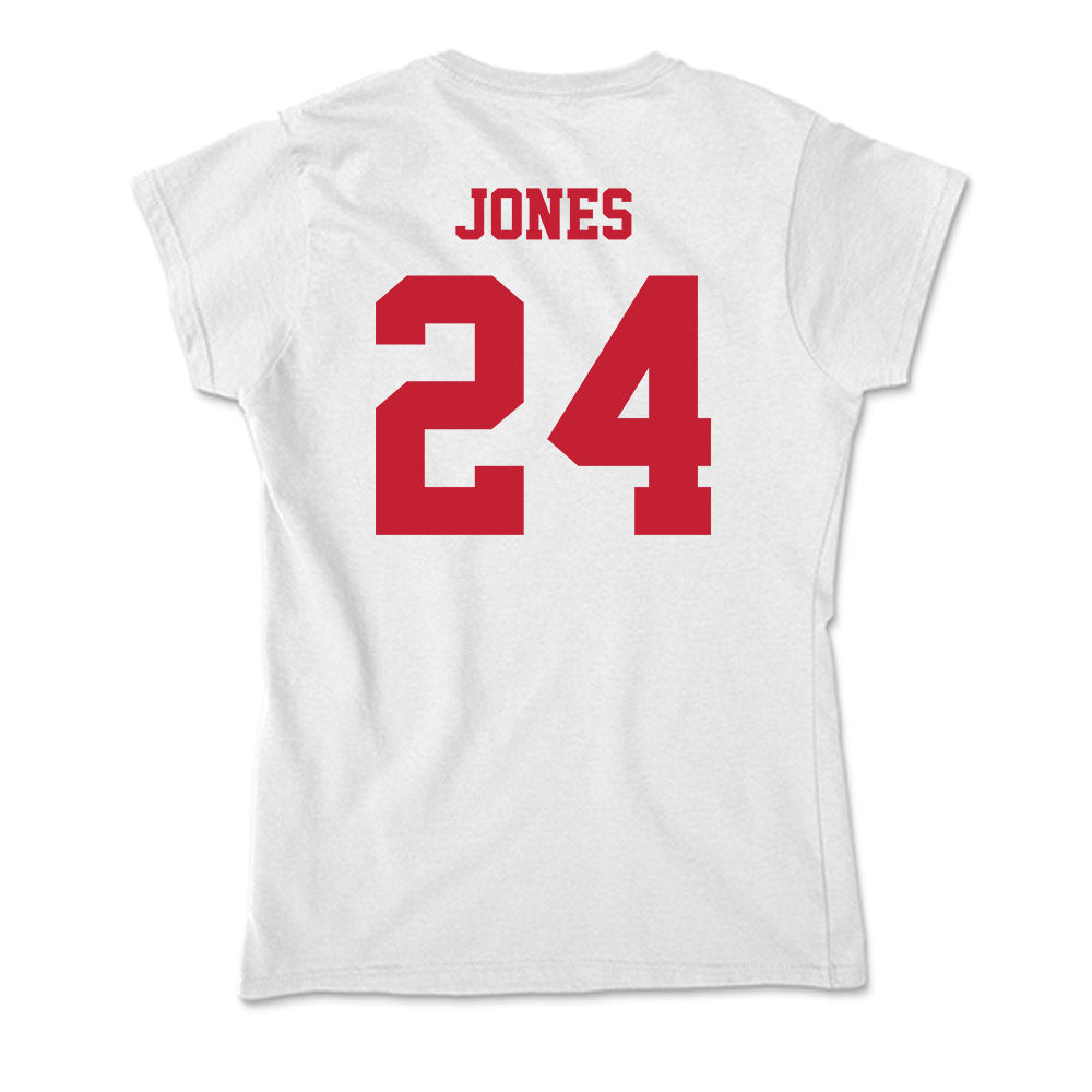Ball State - NCAA Men's Basketball : Mason Jones - Classic Shersey Soft Style Women’s T-Shirt-1