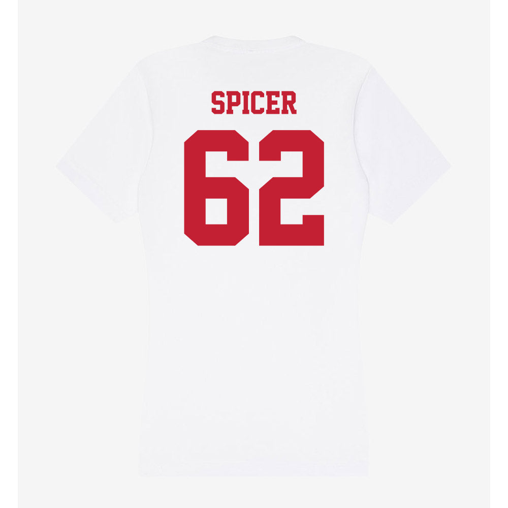 Ball State - NCAA Football : Sam Spicer - Classic Shersey Women's V-Neck T-Shirt-1