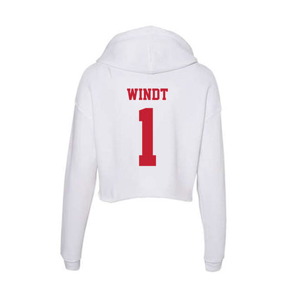 Ball State - NCAA Men's Volleyball : Tyler Windt - Classic Shersey Women's Crop Fleece Hoodie-1