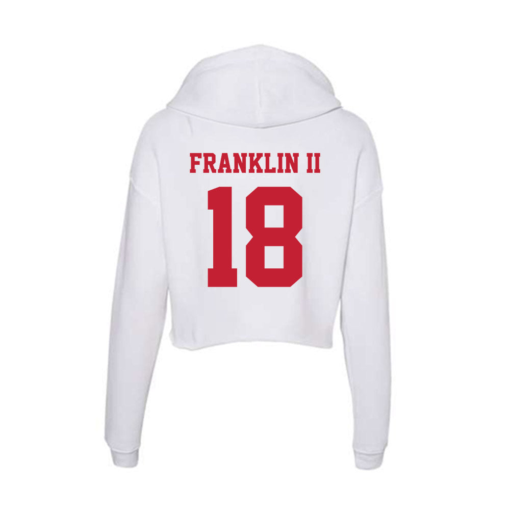 Ball State - NCAA Football : Cedric Franklin II - Classic Shersey Women's Crop Fleece Hooded Sweatshirt-1