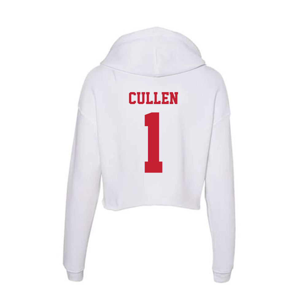 Ball State - NCAA Softball : Ayvah Cullen - Classic Shersey Women's Crop Fleece Hoodie-1