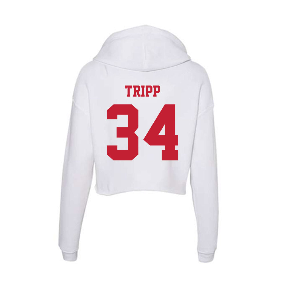 Ball State - NCAA Football : Coby Tripp - Classic Shersey Women's Crop Fleece Hoodie-1