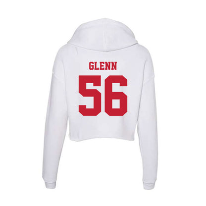 Ball State - NCAA Football : Ameir Glenn - Classic Shersey Women's Crop Fleece Hoodie-1
