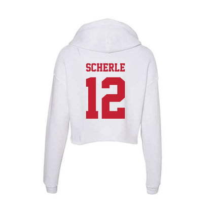 Ball State - NCAA Football : Alex Scherle - Classic Shersey Women's Crop Fleece Hoodie-1