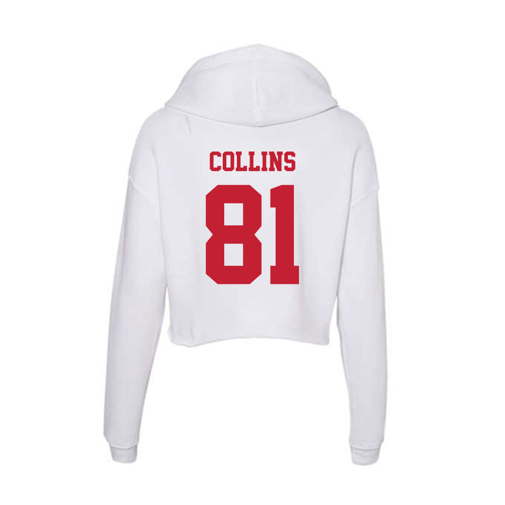 Ball State - NCAA Football : Leo Collins - Classic Shersey Women's Crop Fleece Hoodie-1