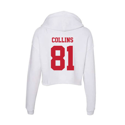 Ball State - NCAA Football : Leo Collins - Classic Shersey Women's Crop Fleece Hoodie-1