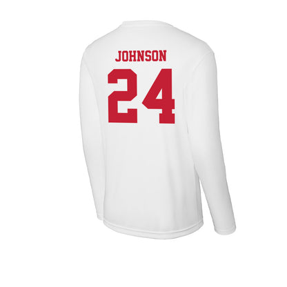 Ball State - NCAA Baseball : Keegan Johnson - Classic Shersey Activewear Long Sleeve T-Shirt-1
