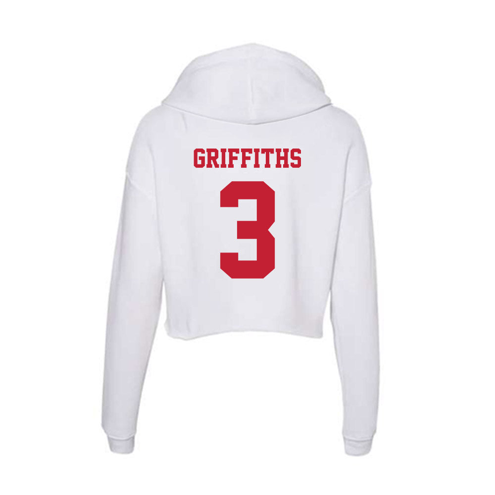 Ball State - NCAA Baseball : Brett Griffiths - Classic Shersey Women's Crop Fleece Hoodie-1