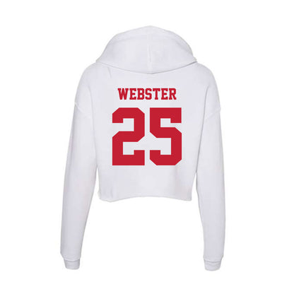 Ball State - NCAA Football : Mikeah Webster - Classic Shersey Women's Crop Fleece Hoodie-1