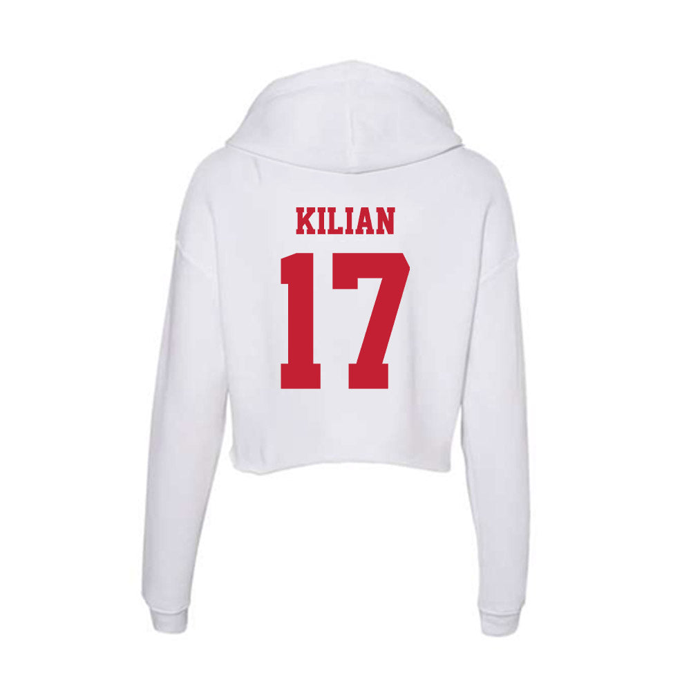 Ball State - NCAA Women's Soccer : Fiona Kilian - Classic Shersey Women's Crop Fleece Hoodie-1