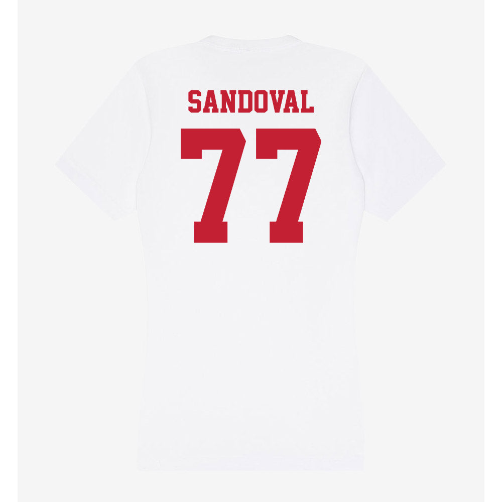 Ball State - NCAA Football : Misael Sandoval - Classic Shersey Women's V-Neck T-Shirt-1
