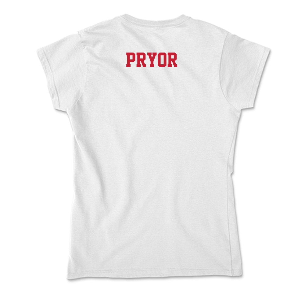 Ball State - NCAA Men's Swimming & Diving : Luke Pryor - Classic Shersey Soft Style Women’s T-Shirt-1