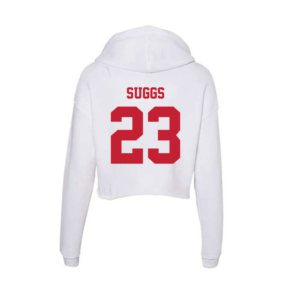 Ball State - NCAA Football : Jordan Suggs - Classic Shersey Women's Crop Fleece Hoodie-1