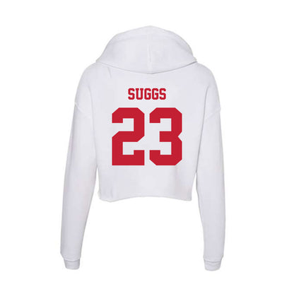 Ball State - NCAA Football : Jordan Suggs - Classic Shersey Women's Crop Fleece Hoodie-1