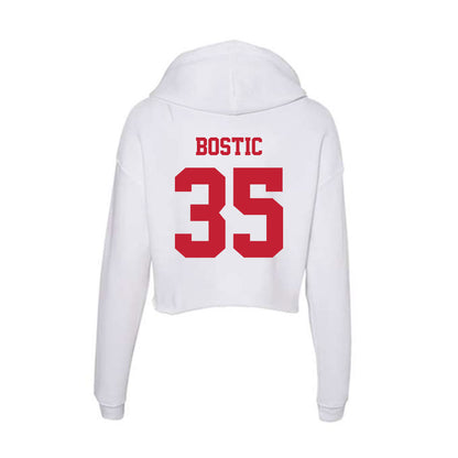 Ball State - NCAA Football : Drew Bostic - Classic Shersey Women's Crop Fleece Hoodie-1