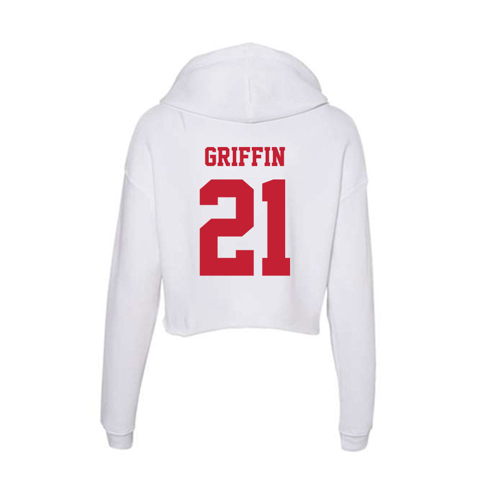 Ball State - NCAA Football : Diante Griffin - Classic Shersey Women's Crop Fleece Hooded Sweatshirt-1