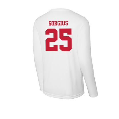 Ball State - NCAA Baseball : Kendric Sorgius - Classic Shersey Activewear Long Sleeve T-Shirt-1