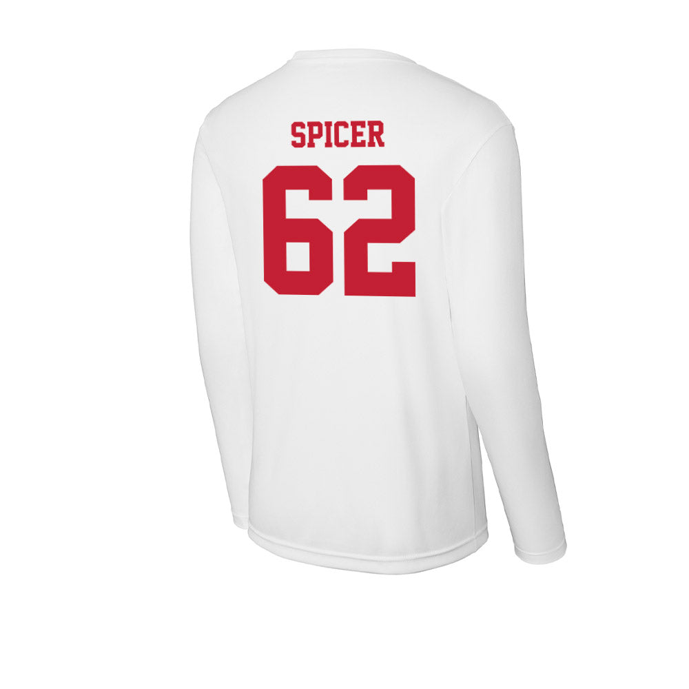 Ball State - NCAA Football : Sam Spicer - Classic Shersey Activewear Long Sleeve T-Shirt-1