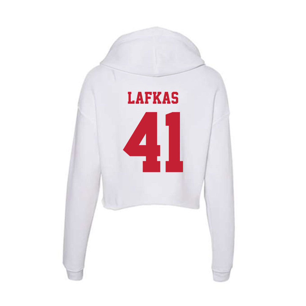 Ball State - NCAA Baseball : Joe Lafkas - Classic Shersey Women's Crop Fleece Hoodie-1