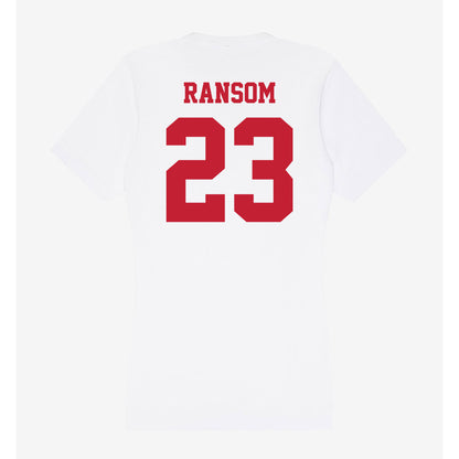 Ball State - NCAA Women's Basketball : Zuri Ransom - Classic Shersey Women's V-Neck T-Shirt-1