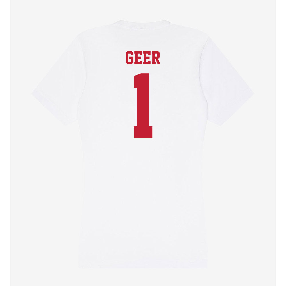 Ball State - NCAA Women's Volleyball : Audrey Geer - Classic Shersey Women's V-Neck T-Shirt-1