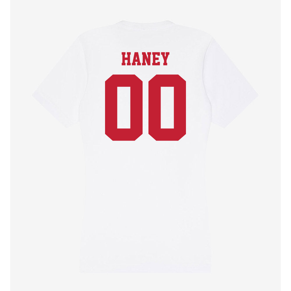 Ball State - NCAA Football : Zion Haney - Classic Shersey Women's V-Neck T-Shirt-1