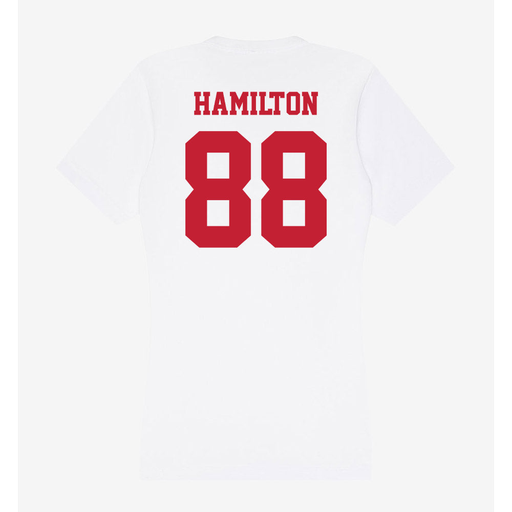 Ball State - NCAA Football : Donovan Hamilton - Classic Shersey Women's V-Neck T-Shirt-1