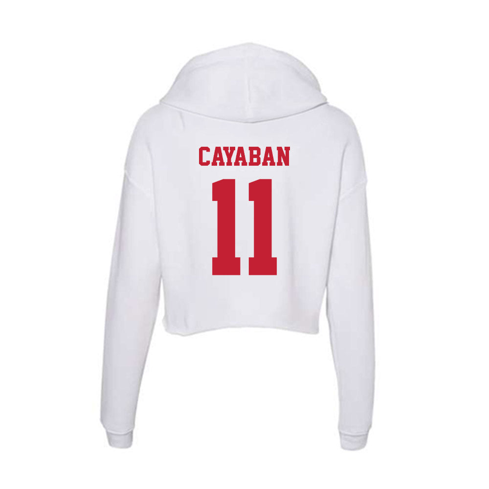 Ball State - NCAA Men's Volleyball : Dante Cayaban - Classic Shersey Women's Crop Fleece Hoodie-1