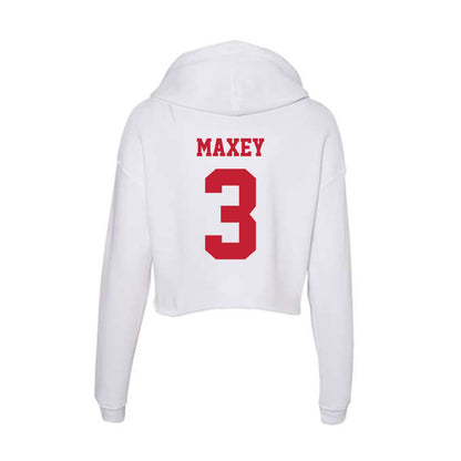 Ball State - NCAA Men's Basketball : Juwan Maxey - Classic Shersey Women's Crop Fleece Hoodie-1