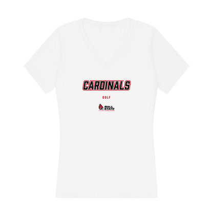 Ball State - NCAA Men's Golf : Samuel Harris - Classic Shersey Women's V-Neck T-Shirt-0